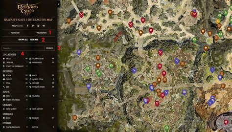 Baldurs Gate 3 Interactive Map